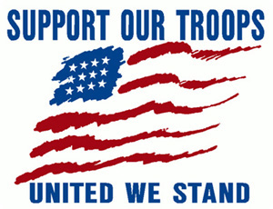 Support Our Troops -- United We Stand